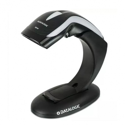 Сканер Datalogic Heron D3130, имидж, черный, кабель USB, подставка детальное фото