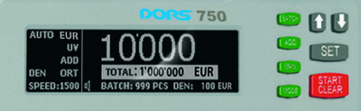 Счетчик банкнот DORS 750 (восстановлено) детальное фото