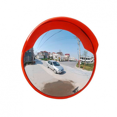 Обзорное зеркало дорожное с козырьком детальное фото
