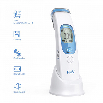 Бесконтактный инфракрасный термометр AOV 8810 фото цена
